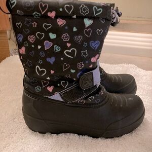 Girls Snow Boots sz 1y Worn once-3M Thinsulate